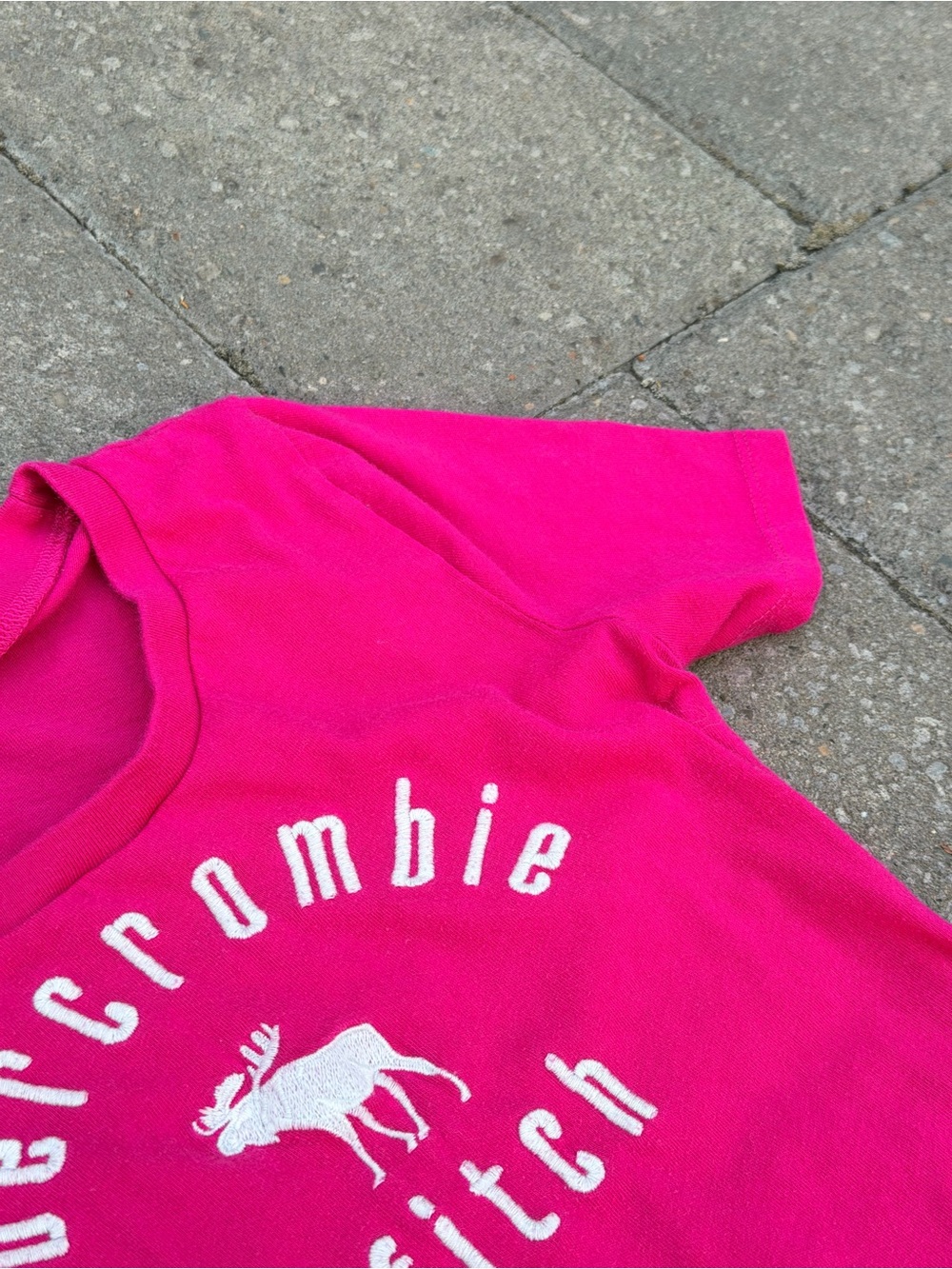 2000s Y2k Pink Abercrombie & Fitch top - Picture 2 of 3